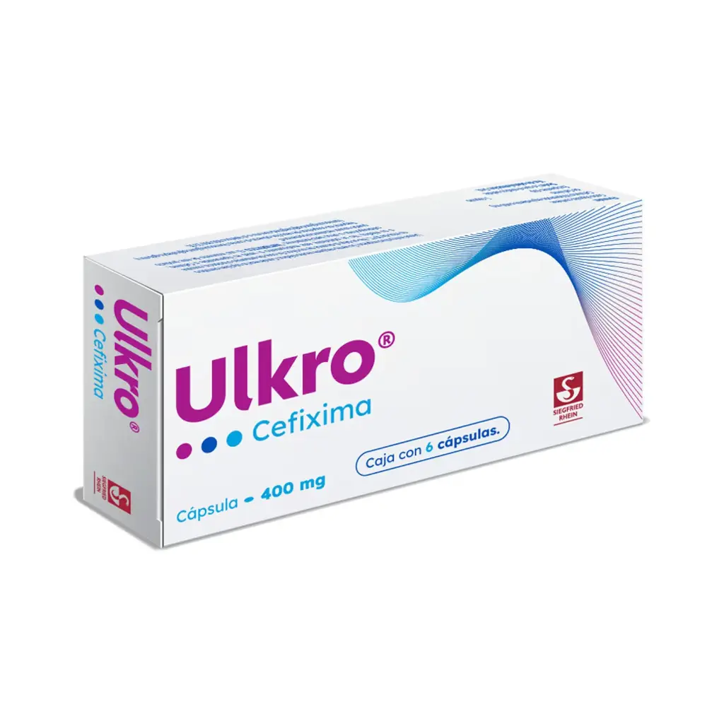 ULKRO 400 MG - CAJA CON 6 CÁPSULAS (CEFIXIMA)