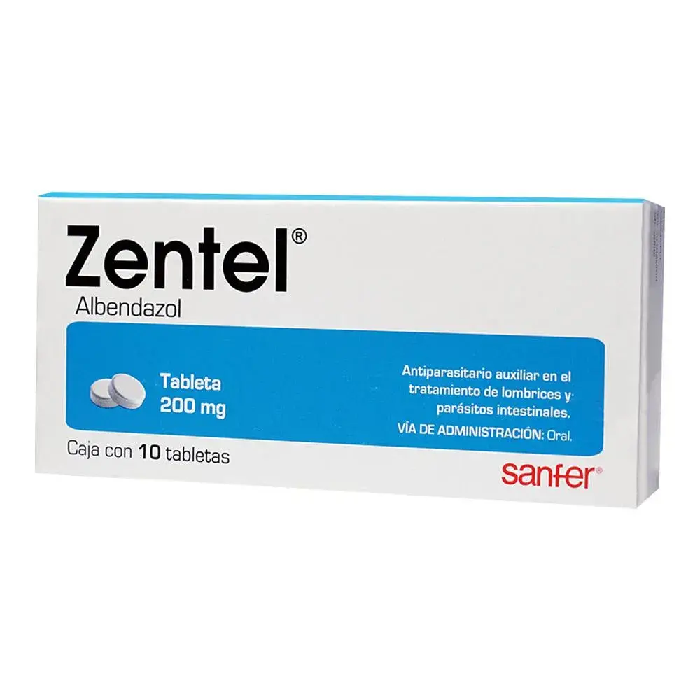 ZENTEL 200MG TABLETAS C/10.