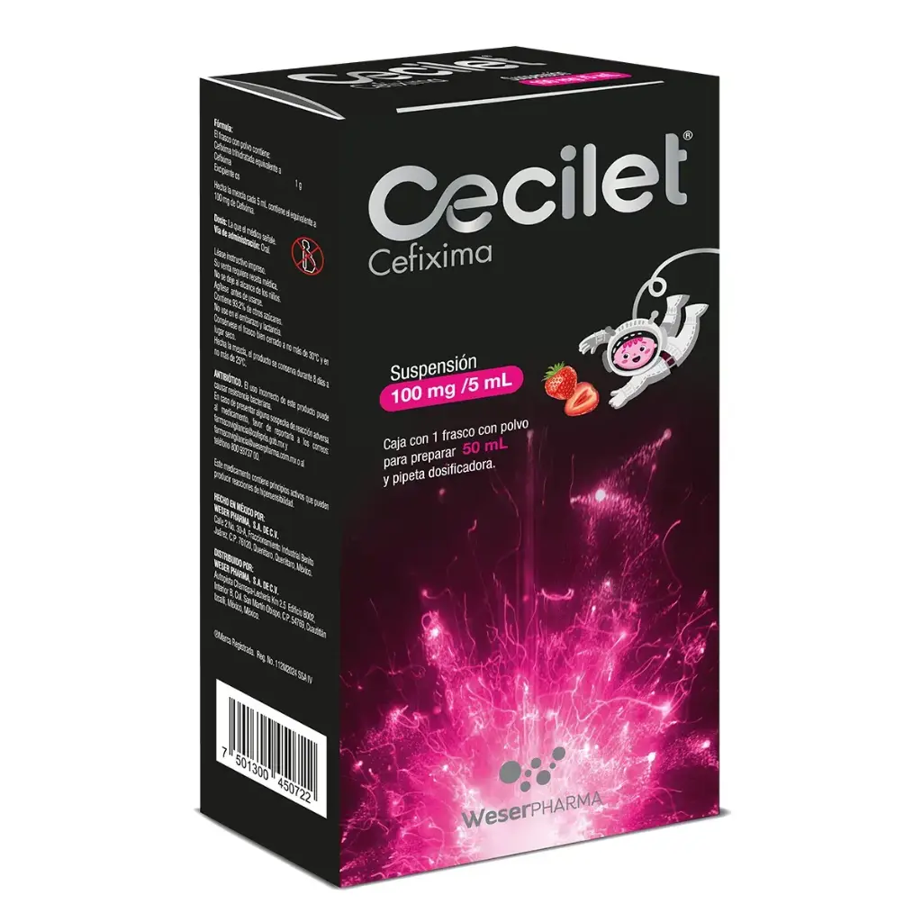 CECILET 100MG/5ML SUSP 50ML