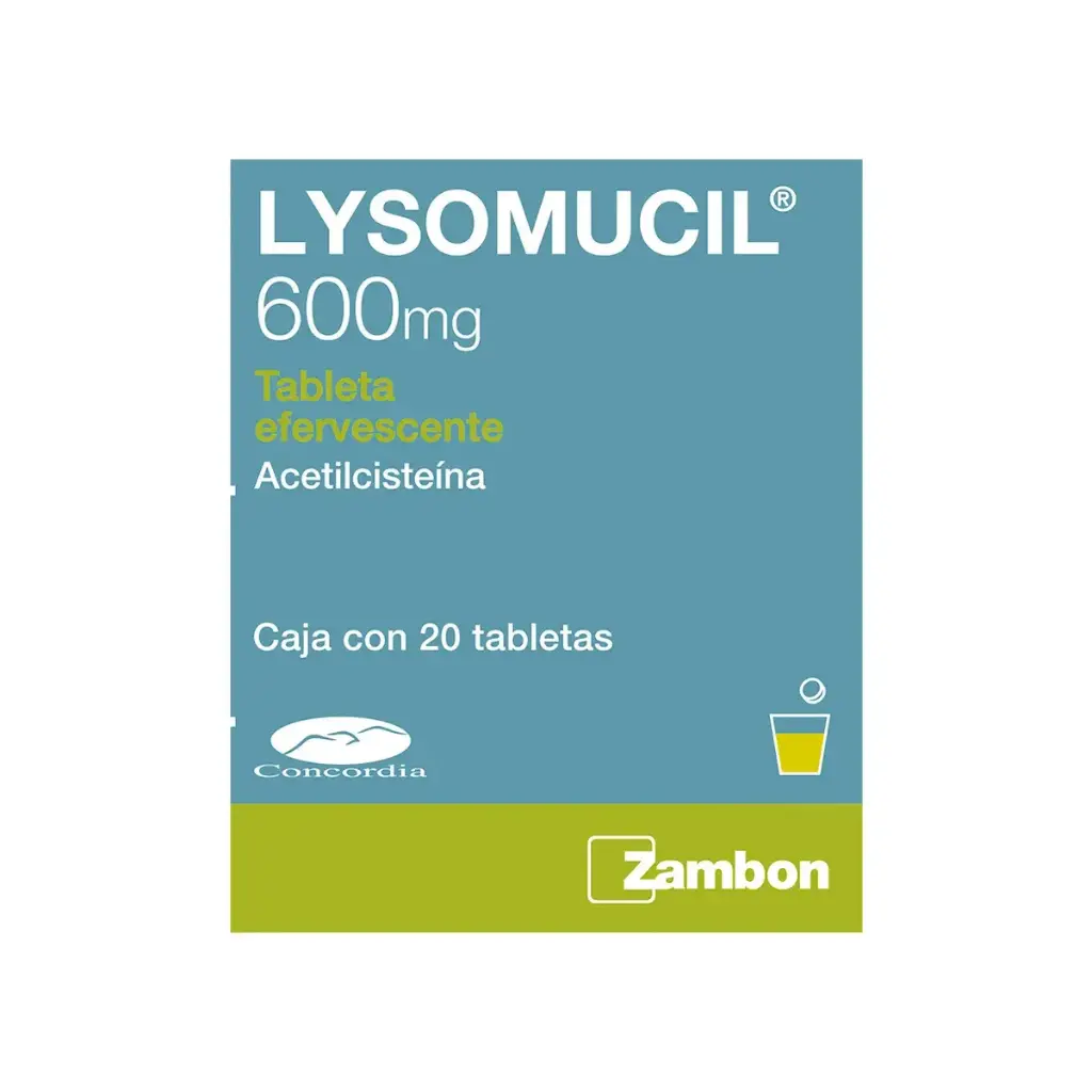 LYSOMUCIL 600MG TABLETAS EFERVESCENTES C/20