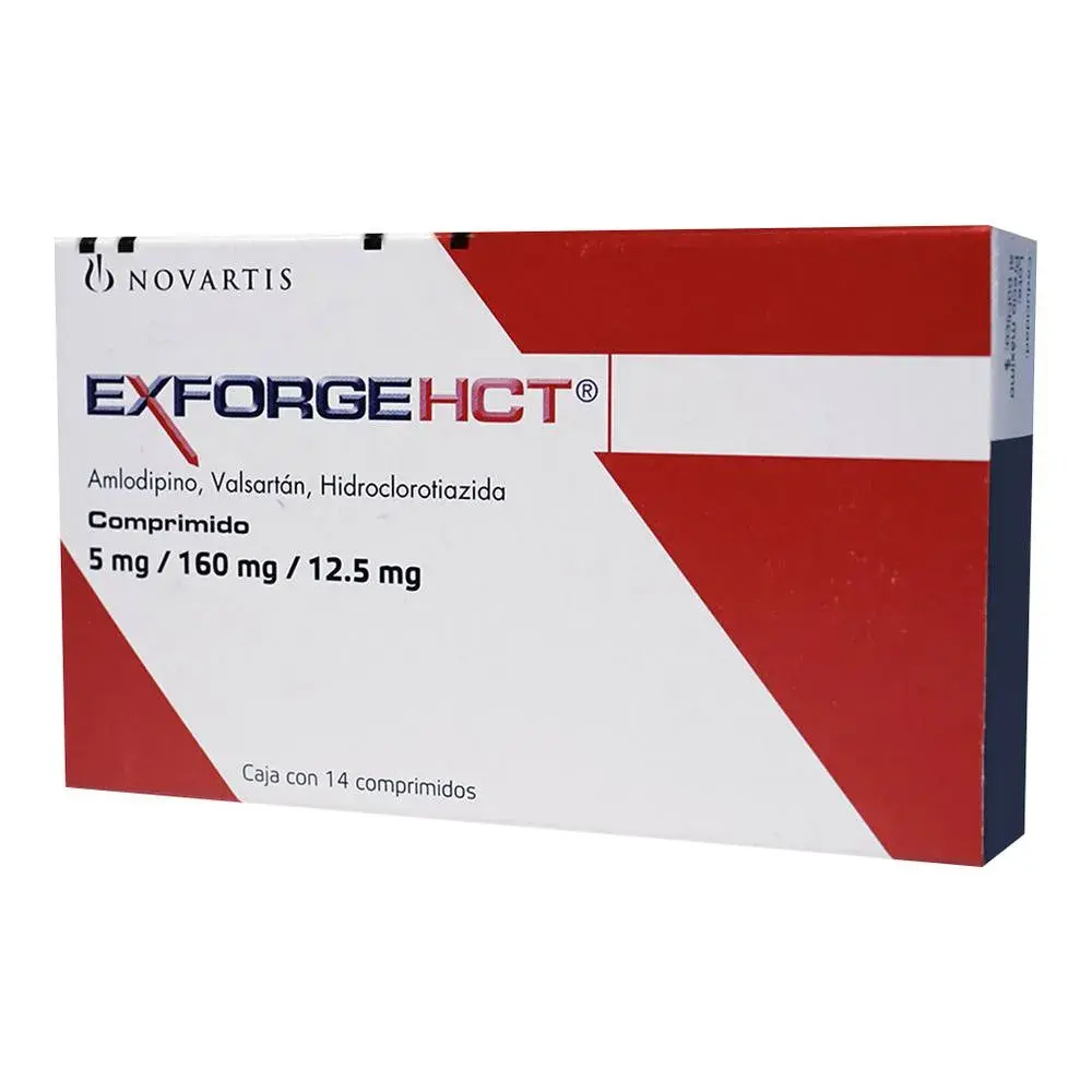 EXFORGE HCT 5/160/12.5MG COMPRIMIDOS C/14