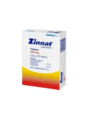 ZINNAT 500MG TABLETAS C/10