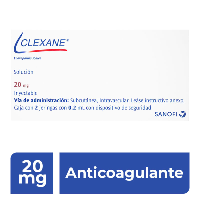 CLEXANE 20MG/0.2ML INYECTABLE C/2