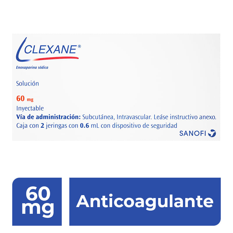 CLEXANE 60MG/0.6ML INYECTABLE C/2