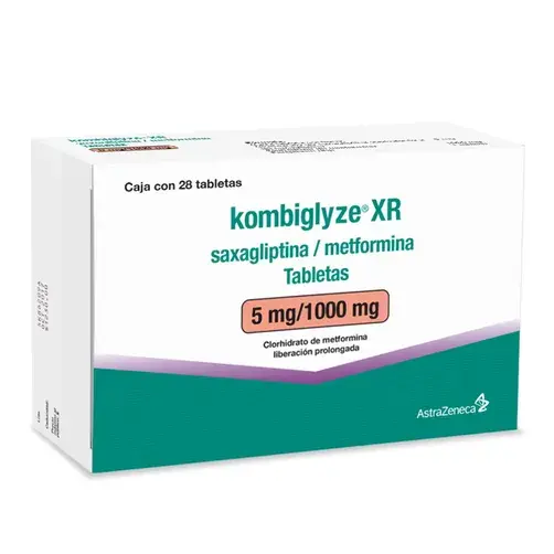 KOMBIGLYZE XR 5/1000MG TABLETAS C/28