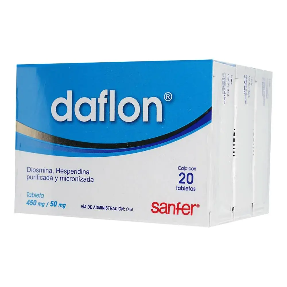 DAFLON 500MG TABLETAS C/20 (3X2)