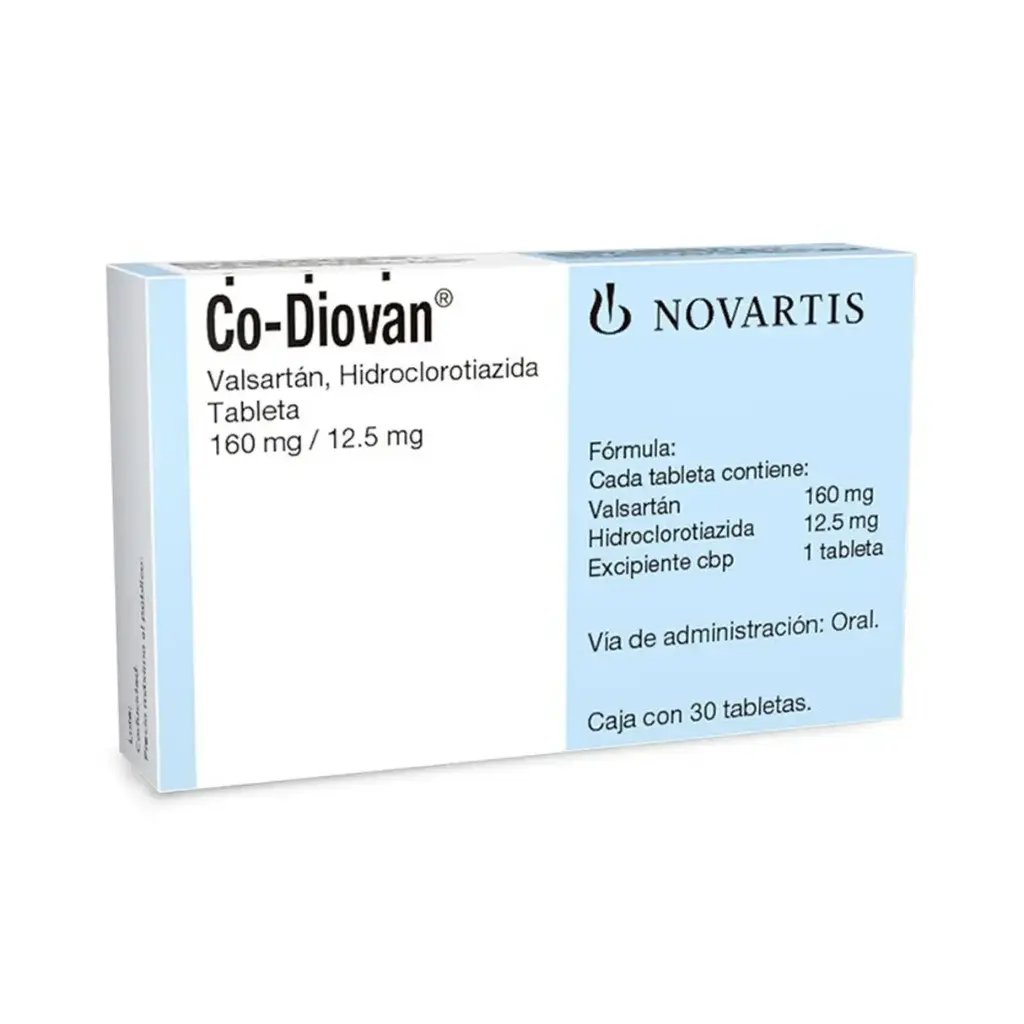 CO-DIOVAN 160/12.5MG TABLETAS C/30