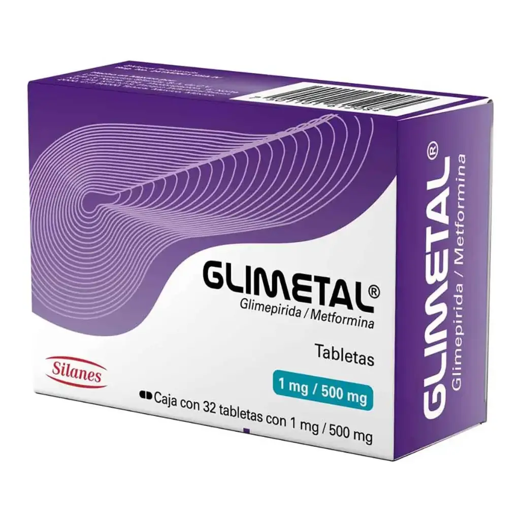 GLIMETAL 1/500MG TABLETAS C/32