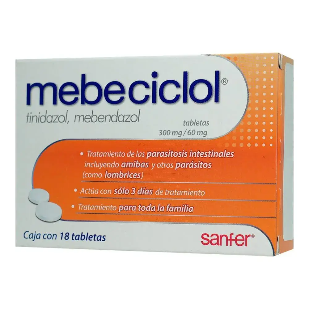 MEBECICLOL 300/60MG TABLETAS C/18