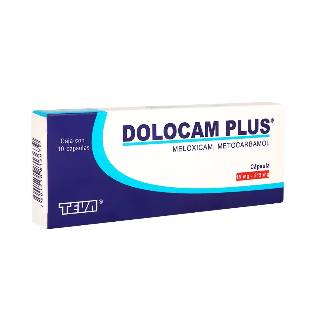 DOLOCAM-PLUS 15/215MG CAPSULAS C/10