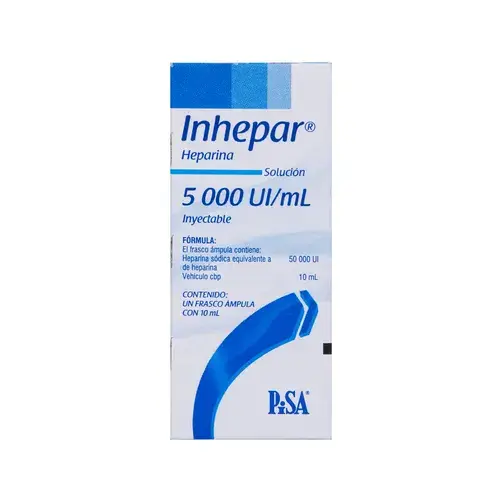 INHEPAR 5 000 AMPULA 10ML