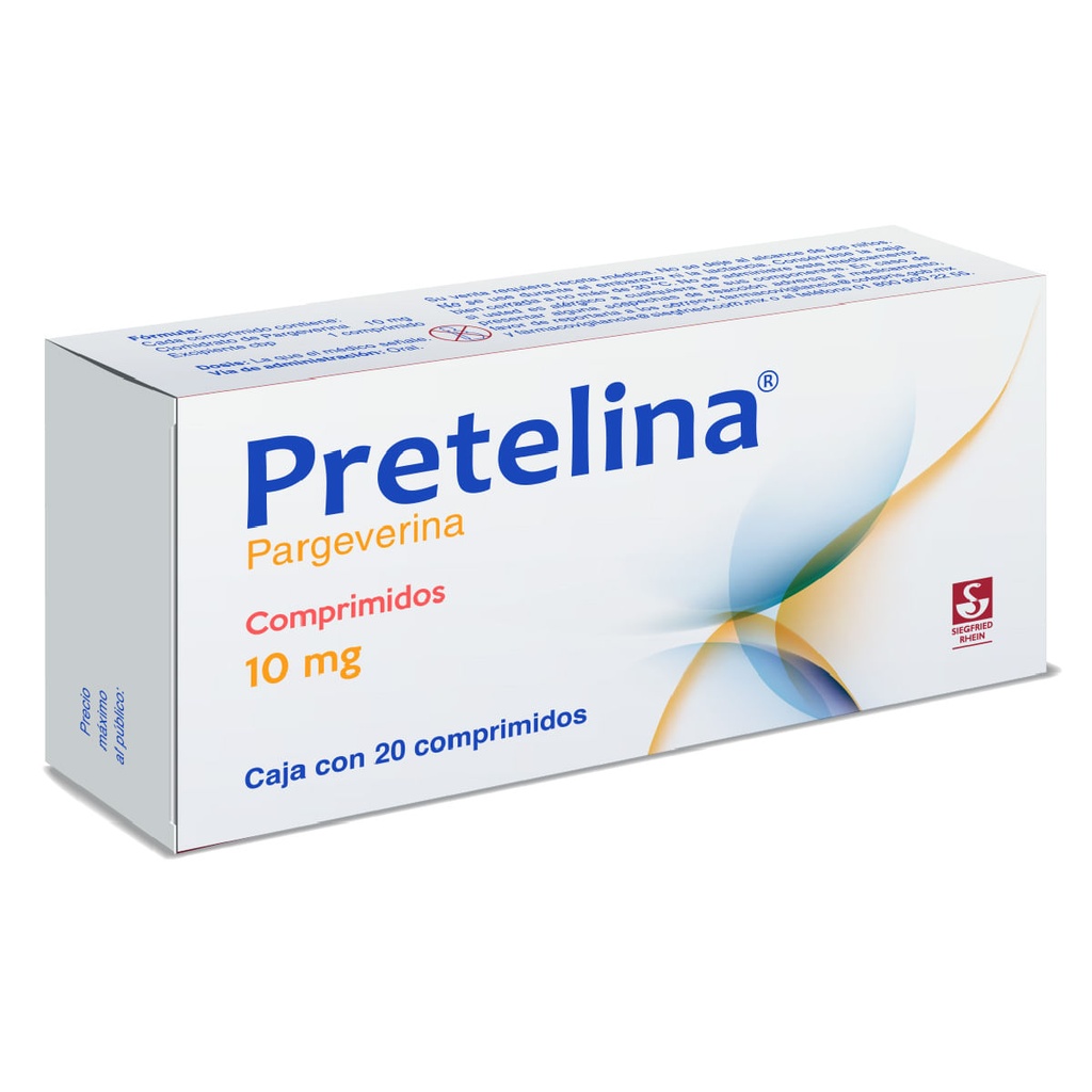 PRETELINA 10 MG - CAJA CON 20 COMPRIMIDOS (PARGEVERINA)