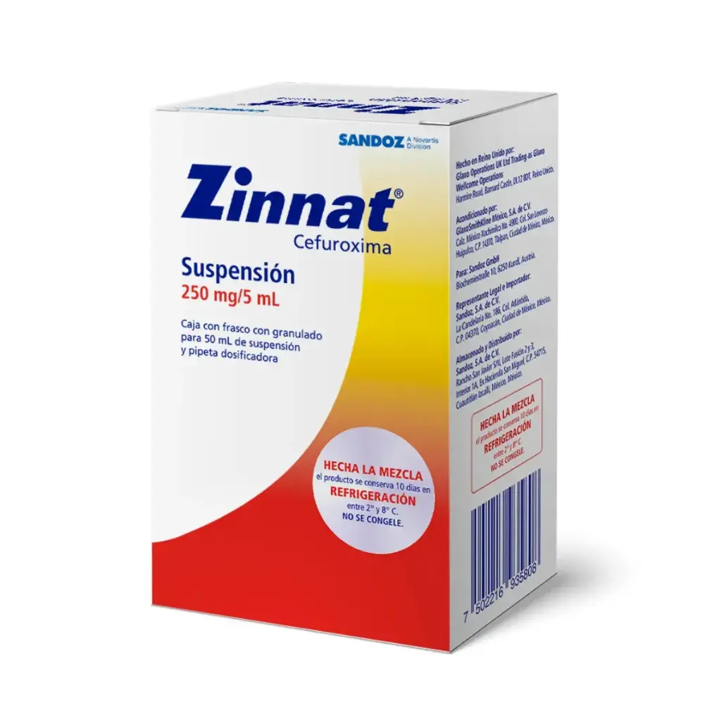 ZINNAT 250MG/5ML SUSPENSION 50ML