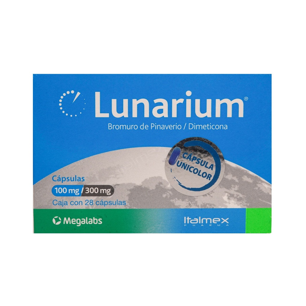 LUNARIUM 100/300MG CAPSULAS C/28