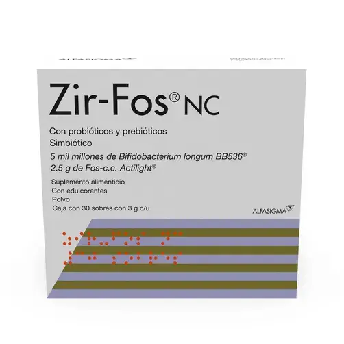ZIR-FOS NC SUPLEMENTO ALIMENTICIO 3G SOBRES C/30 *