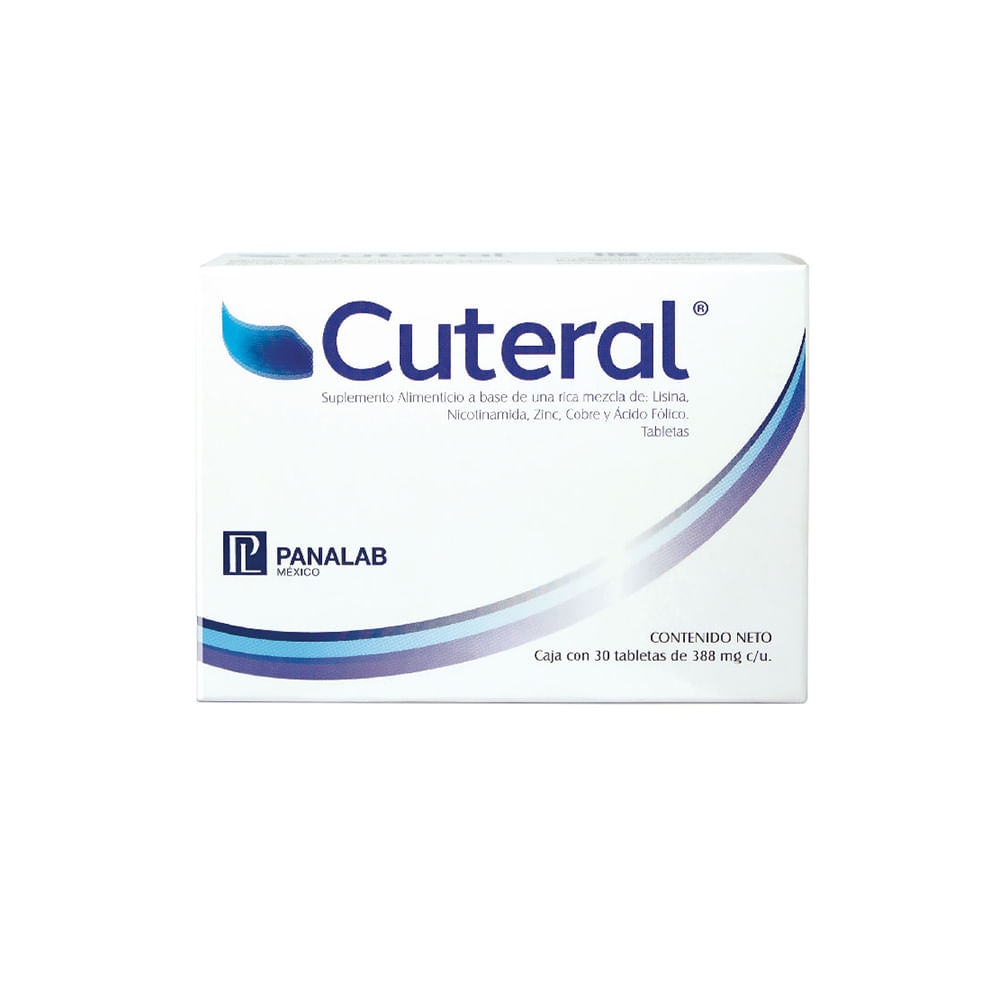 CUTERAL 388MG TABLETAS C/30 *