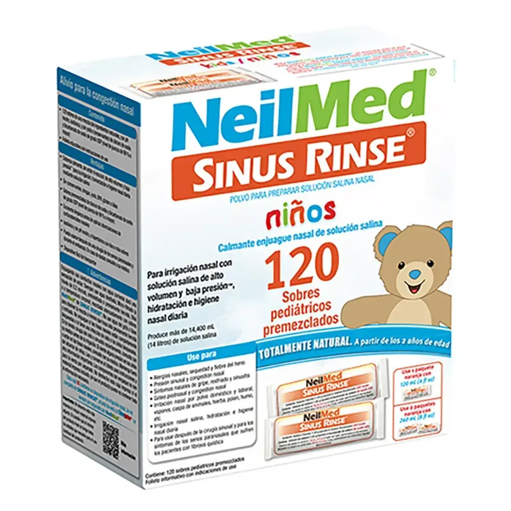 NEILMED SINUS RINSE KIDS ENJUAGUE NASAL POLVO C/120 *