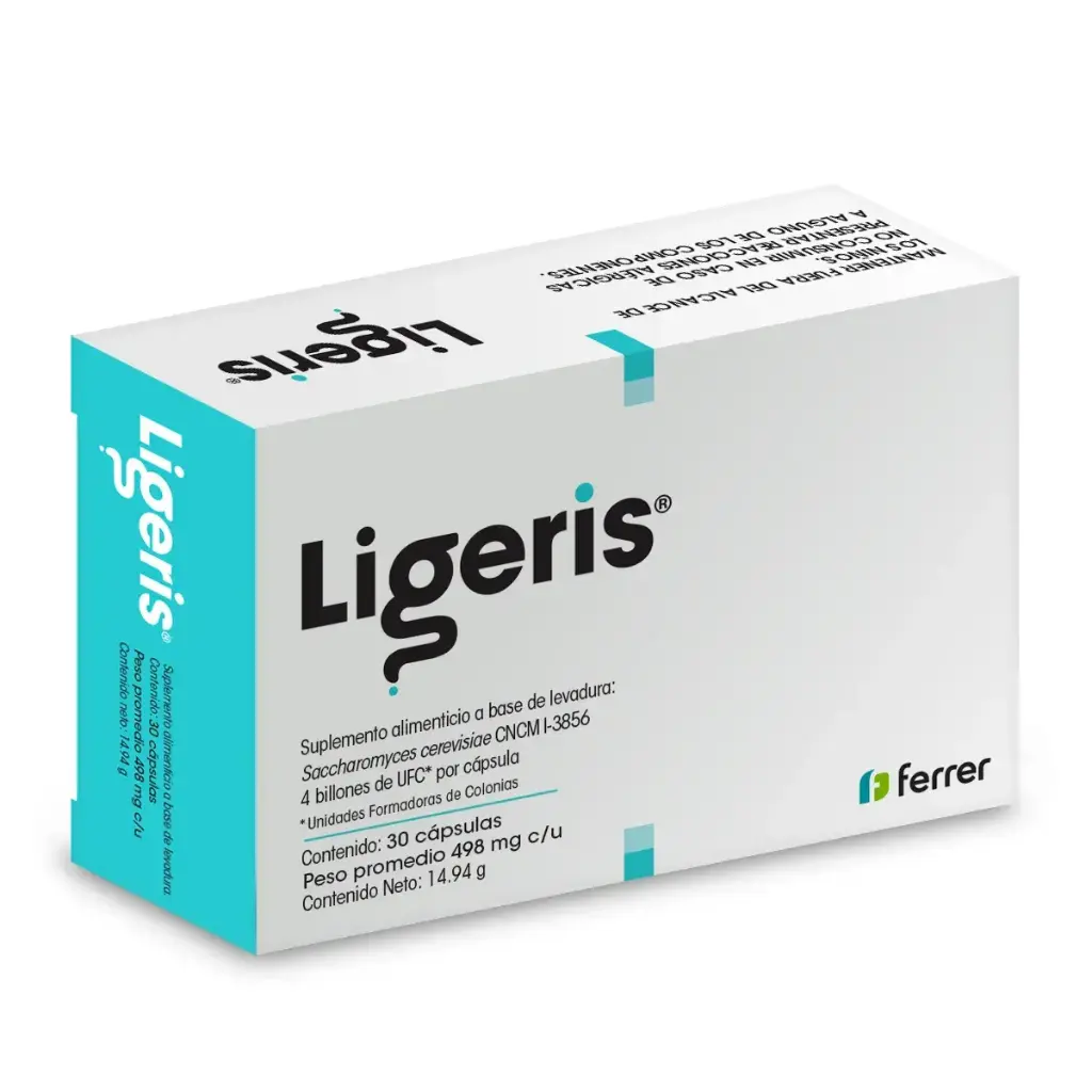 LIGERIS 498MG SUPLEMENTO ALIMENTICIO CAPSULAS C/30 *