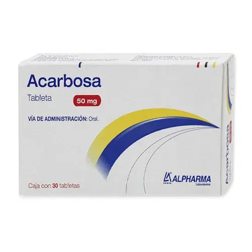 ACARBOSA ALPHARMA 50MG TABLETAS C/30 (GI)