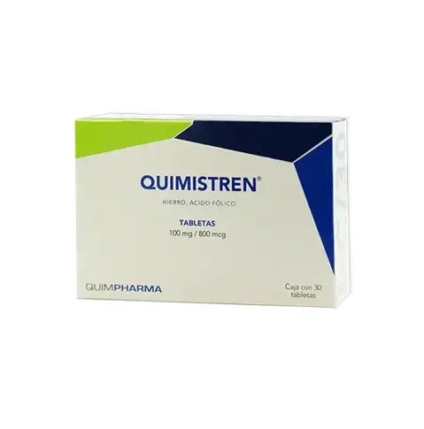 QUIMISTREN 800MCG/100MG TABLETAS C/30 (GI)