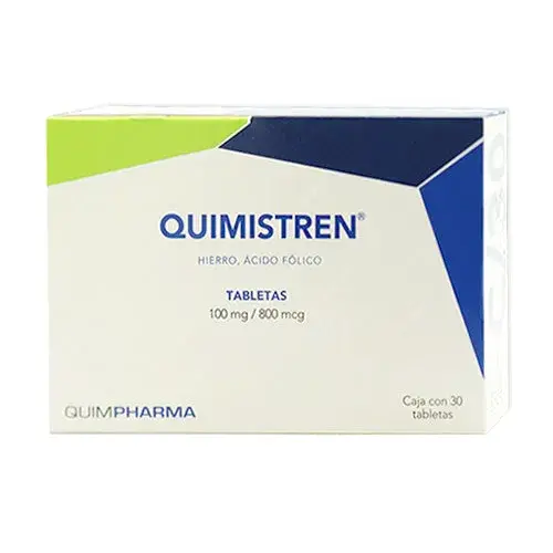 QUIMISTREN 800MCG/100MG TABLETAS C/30 (GI)