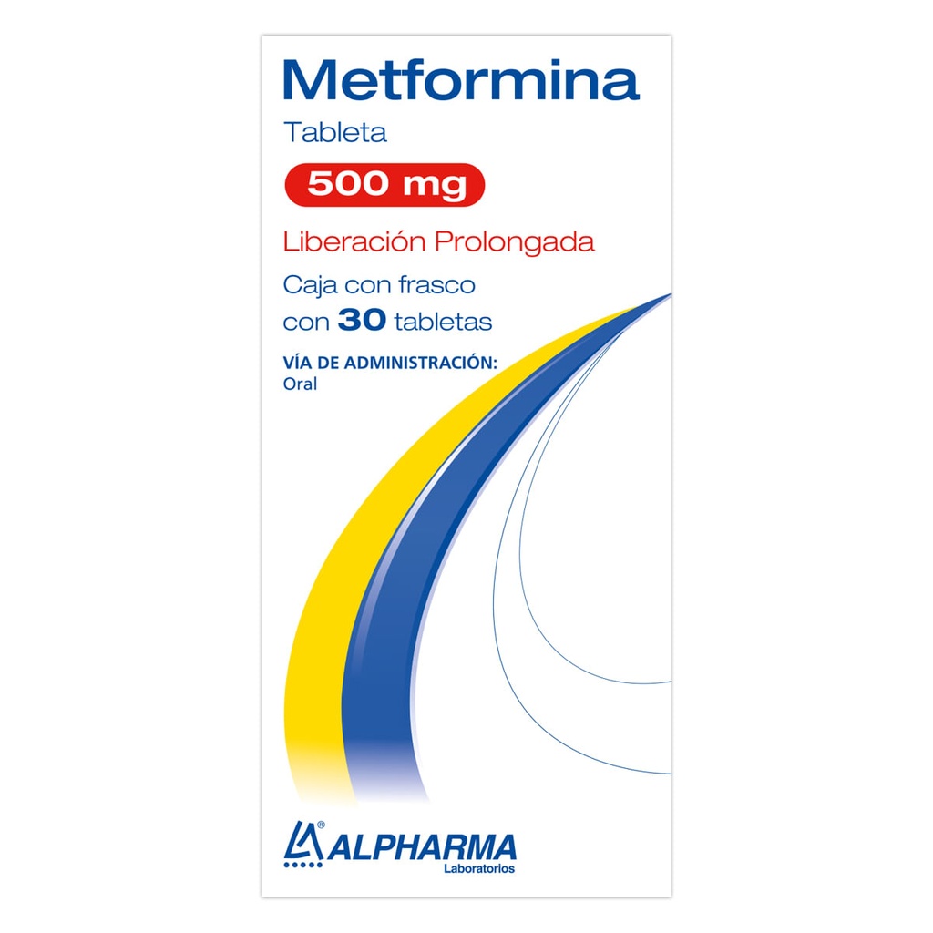 METFORMINA ALPHARMA 500MG TABLETAS LP C/30 (GI)