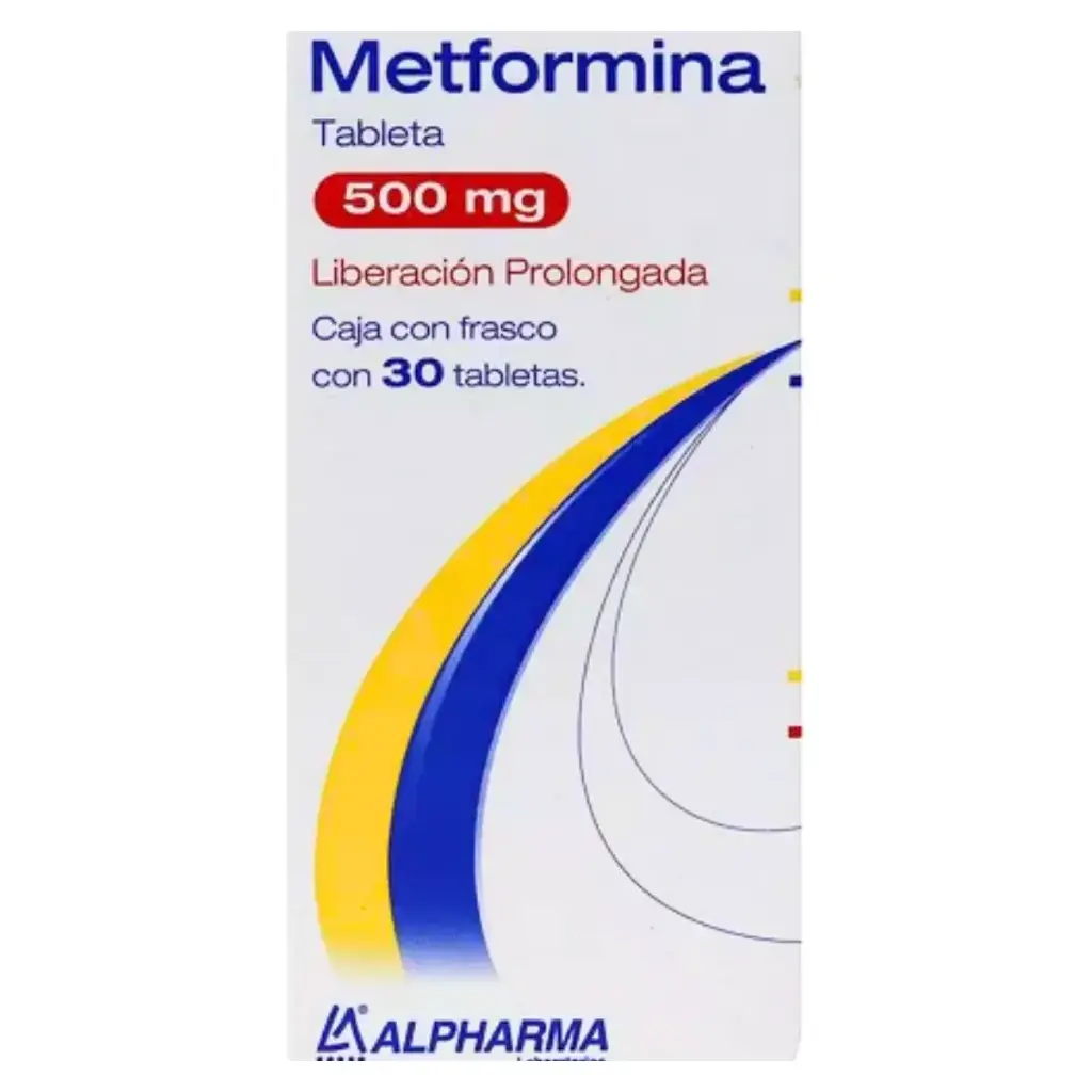 METFORMINA ALPHARMA 500MG TABLETAS LP C/30 (GI)