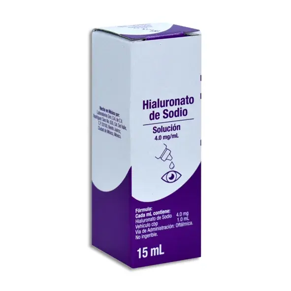 HIALURONATO DE SODIO 4MG/ML SOLUCION 15ML (GI)