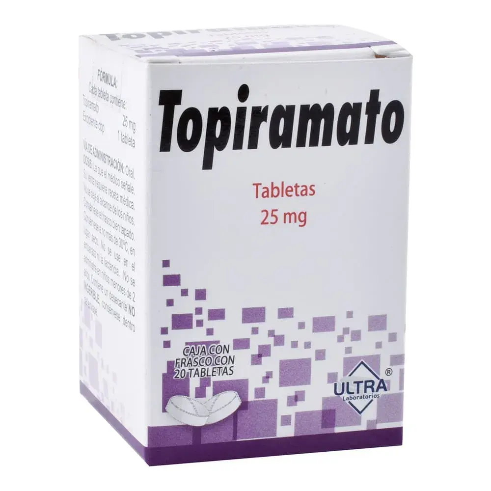TOPIRAMATO ULTRA 25MG TABLETAS C/20 (GI)