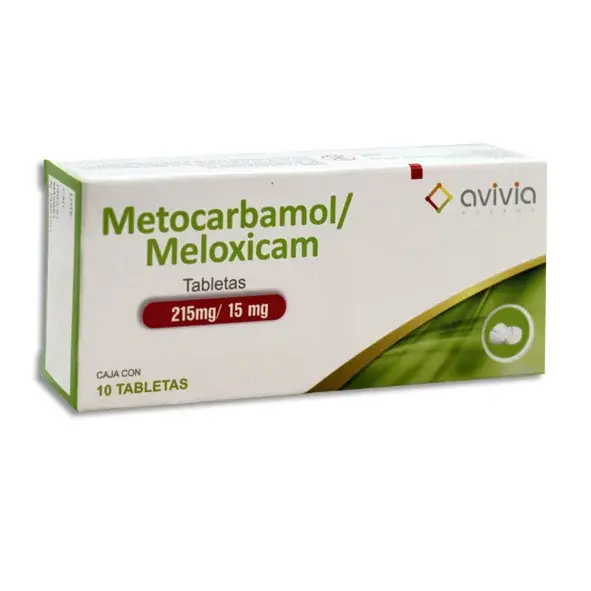 METOCARBAMOL/MELOXICAM AVIVIA 215/15MG TABLETAS C/10 (GI)