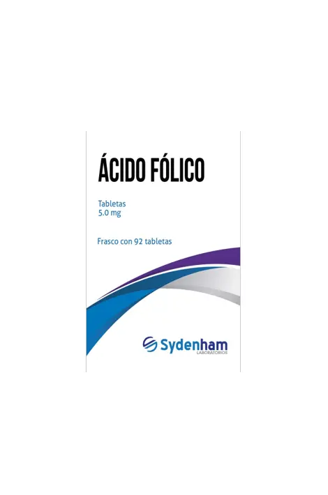 ACIDO FOLICO SYDENHAM 5MG TABLETAS C/92 (GI)