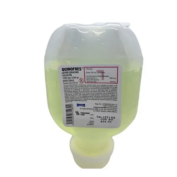 QUINOFRES 500MG/100ML INYECTABLE 100ML (GI)