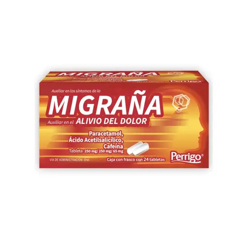 MIGRAÑA 250/250/65MG TABLETAS C/24 (GI)