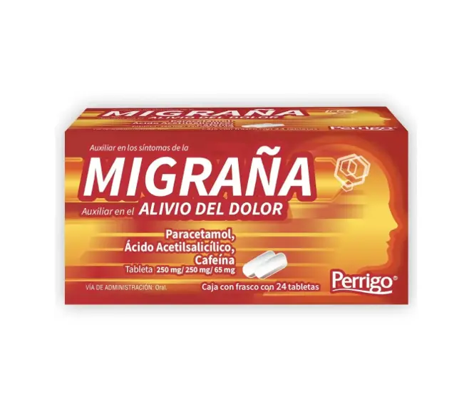 MIGRAÑA 250/250/65MG TABLETAS C/24 (GI)