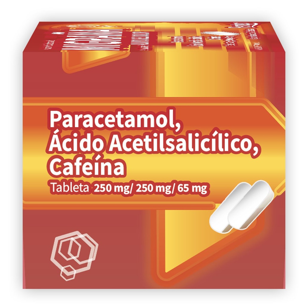 MIGRAÑA 250/250/65MG TABLETAS C/24 (GI)