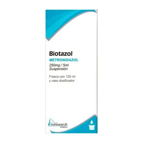BIOTAZOL 250MG/5ML SUSPENSION 120ML (GI)