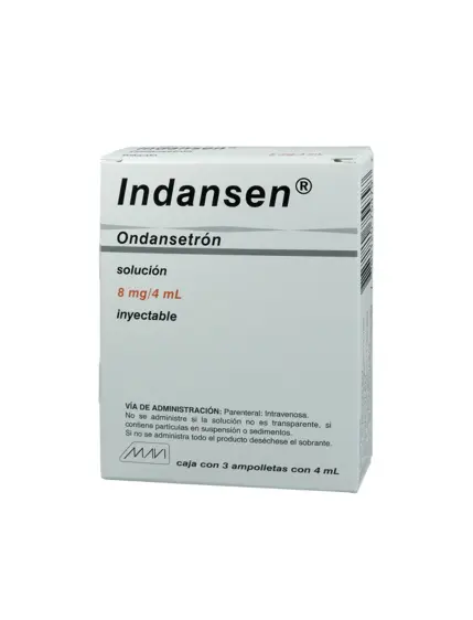 INDANSEN 8MG/4ML SOLUCION INYECTABLE C/3 (GI)