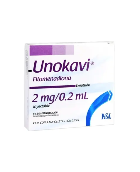 UNOKAVI 2MG/0.2ML INYECTABLE C/5 (GI)