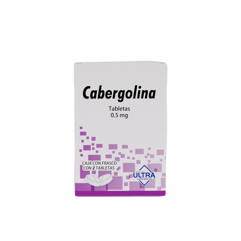 CABERGOLINA ULTRA 0.5MG TABLETAS C/2 (GI)