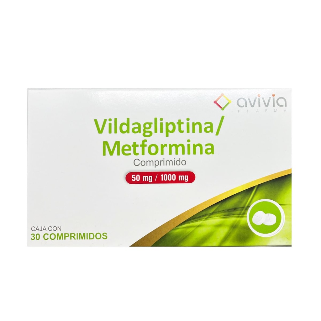 VILDAGLIPTIN/METFOR AVIVIA  50/1000MG CPR C/30 (GI)