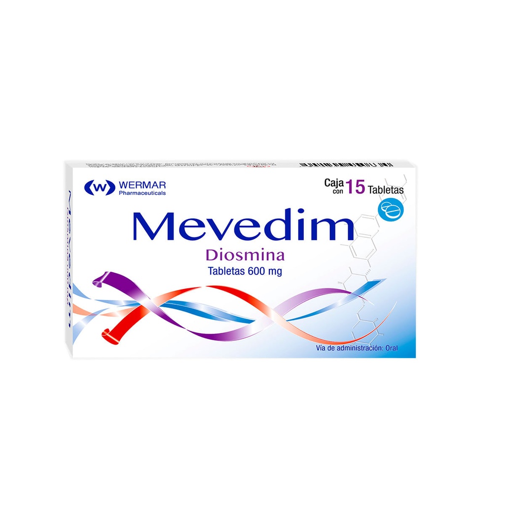 MEVEDIM 600MG TABLETAS C/15 (GI)