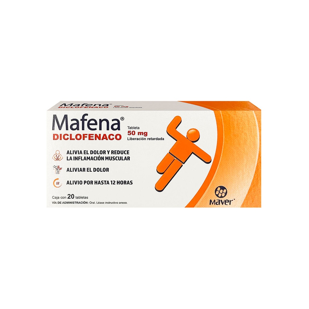 MAFENA 50MG GRAGEAS C/20 (GI)