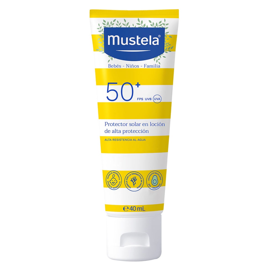 MUSTELA PROTECTOR SOLAR BEBE  FPS50 LOCION 40ML