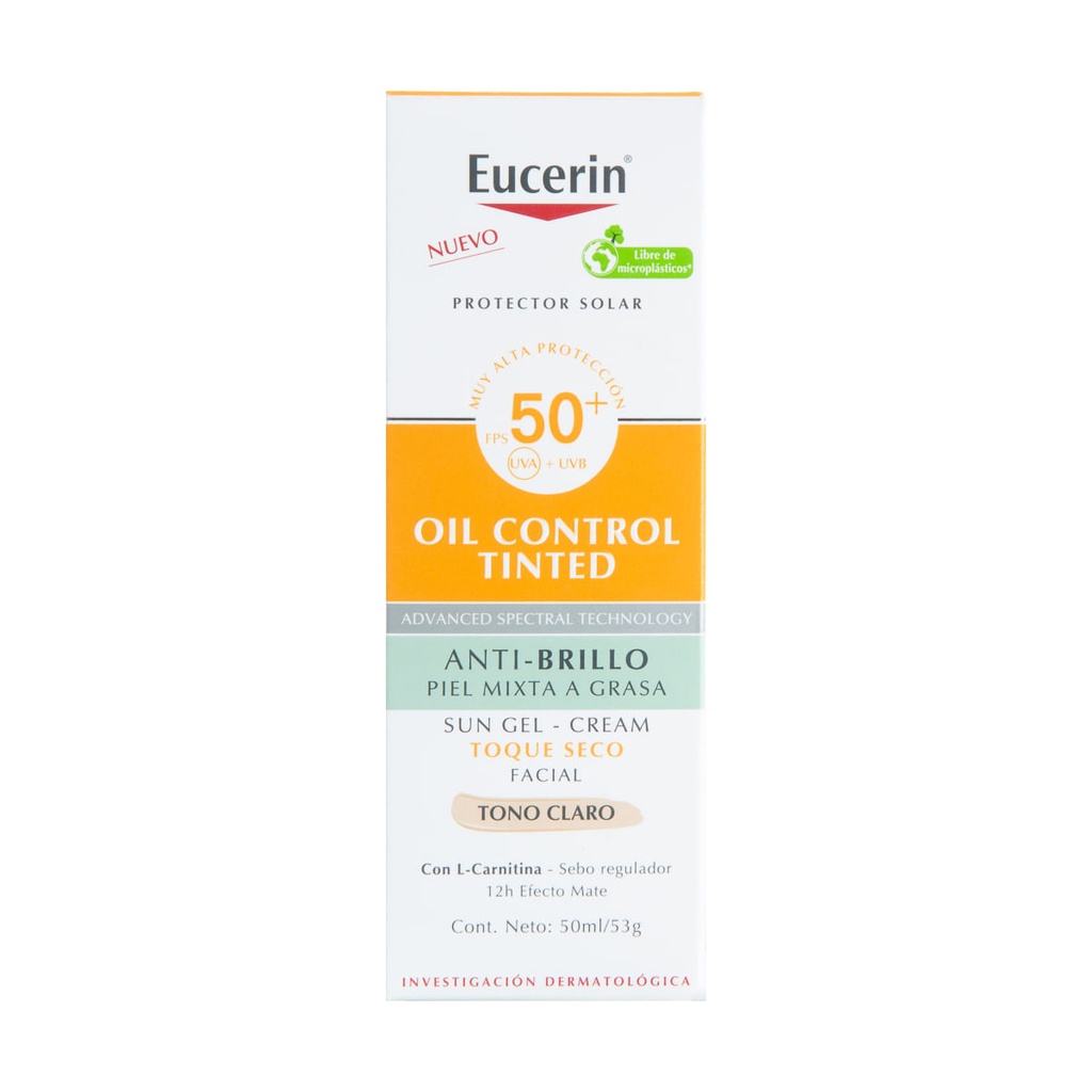 BLOQUEADOR EUCERIN OIL CTRL CLARO FPS50 50ML *