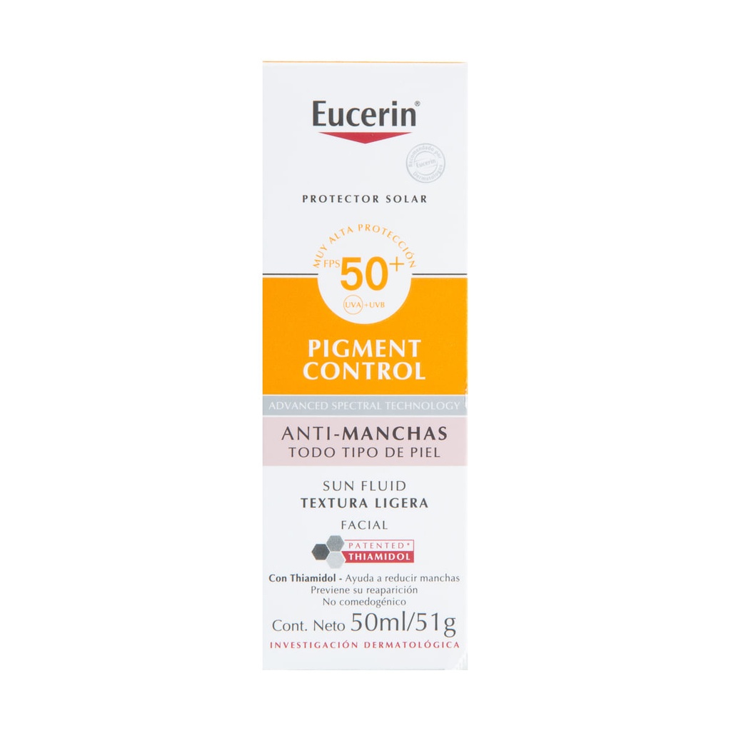 BLOQUEADOR EUCERIN PIGMENT FPS50 FACIAL 50ML *