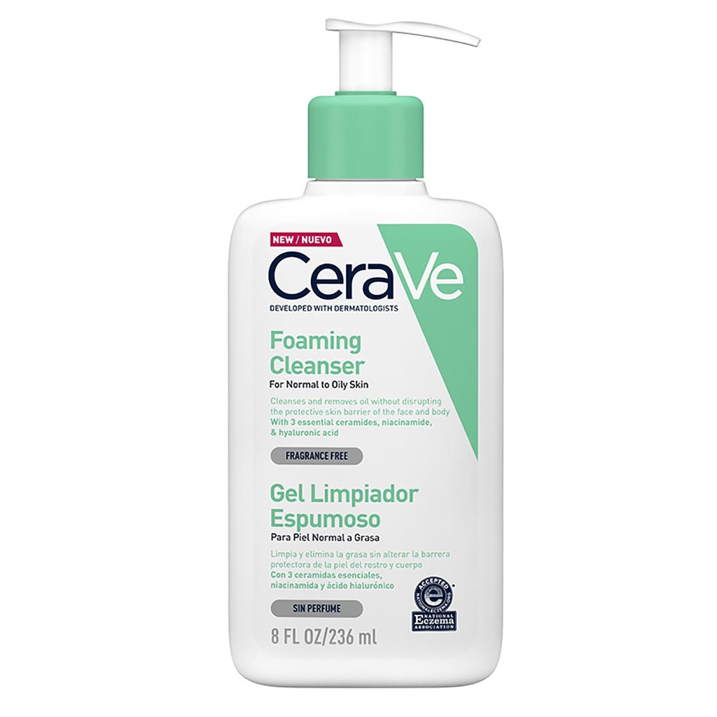 CERAVE LIMP ESPUMOSO PIEL NORMAL A SECA GEL 236ML *