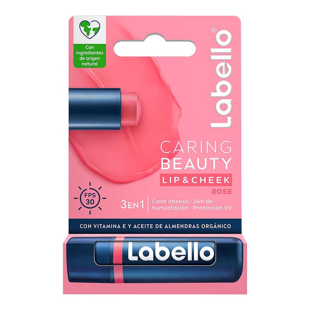 POM LAB LABELLO CARING-B ROSE 4.8G *