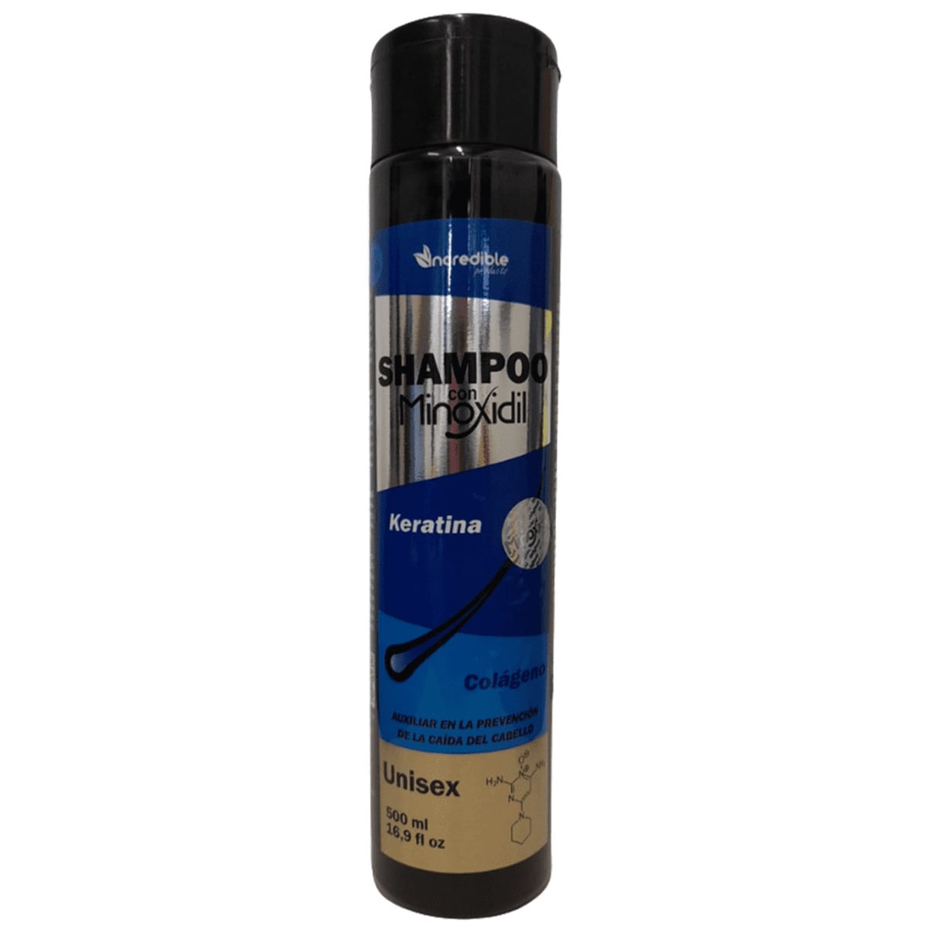 SHAMPOO INCREDIBLE MINOXIDIL KERATINA  500ML *