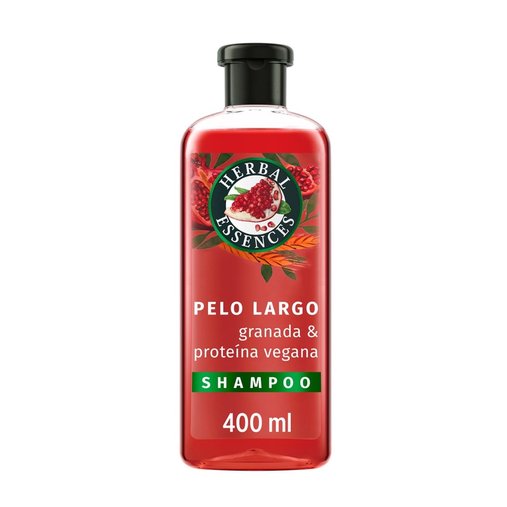 SHAMPOO HERBAL ESSENCES GRANADA PROTEINA VEGANA 400ML *