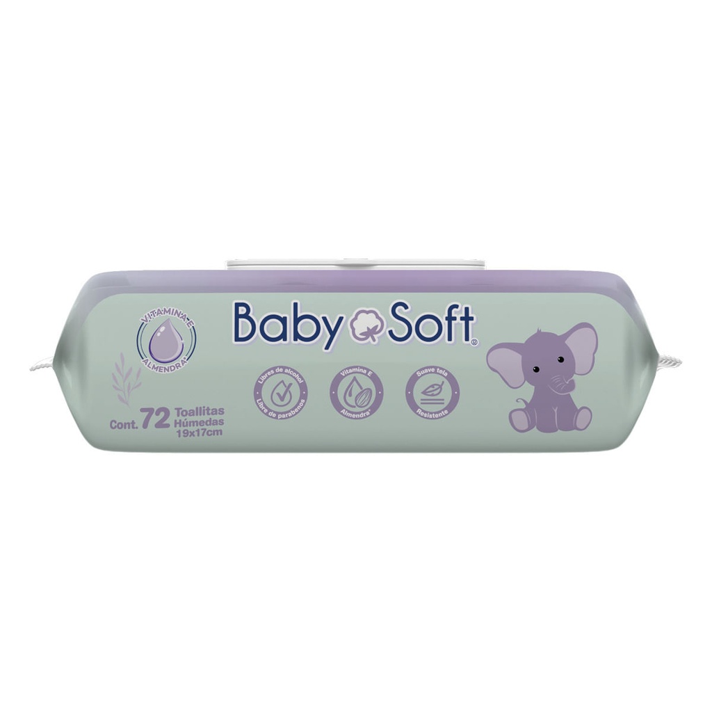 TOALLAS HUMEDAS BABY SOFT PREMIUM C/72